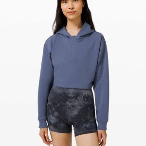 Lululemon LA All Yours Cropped Hoodie in Ink Blue